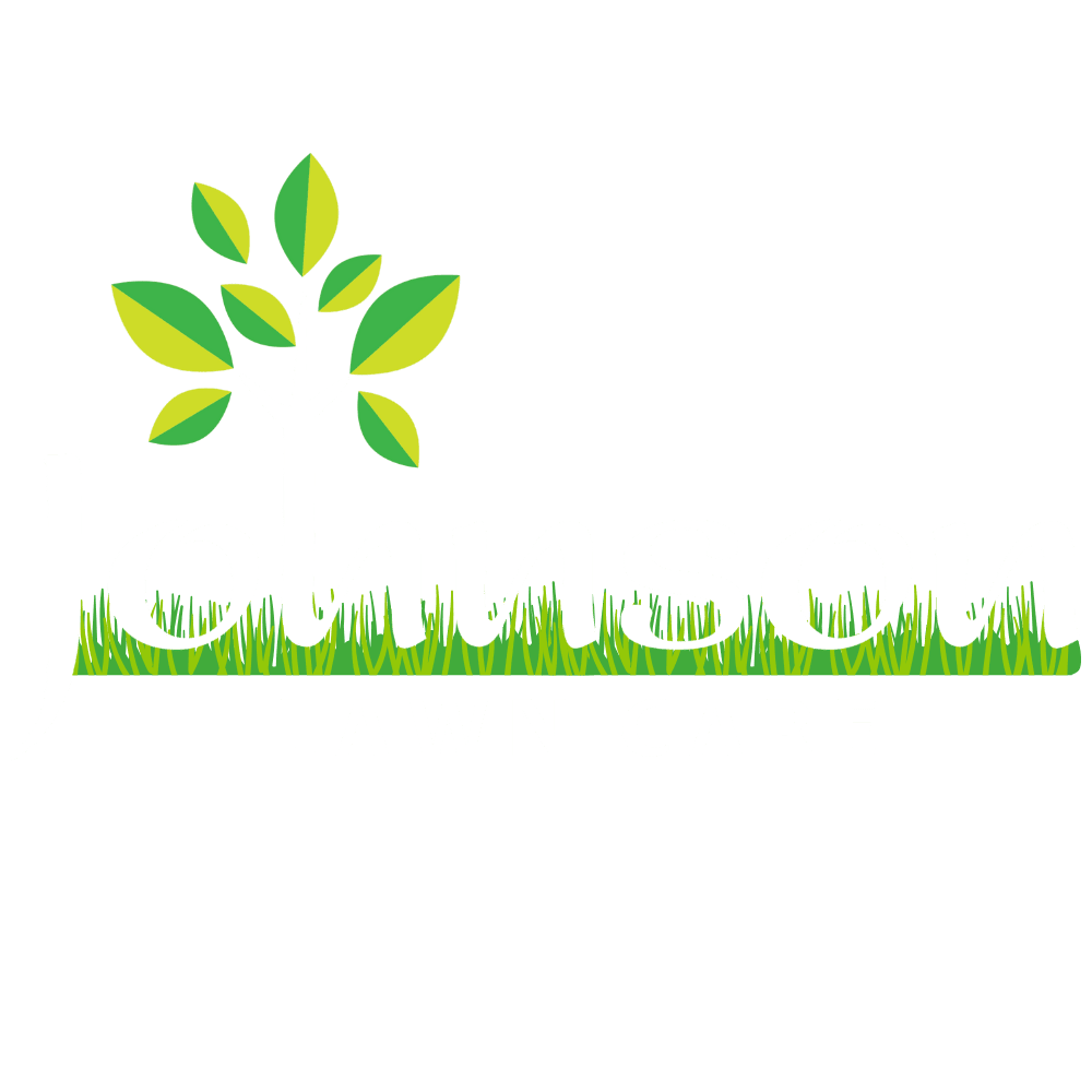 Johnson Lawn Care White Logo Johnson Lawn Care logo in White for when against a dark background