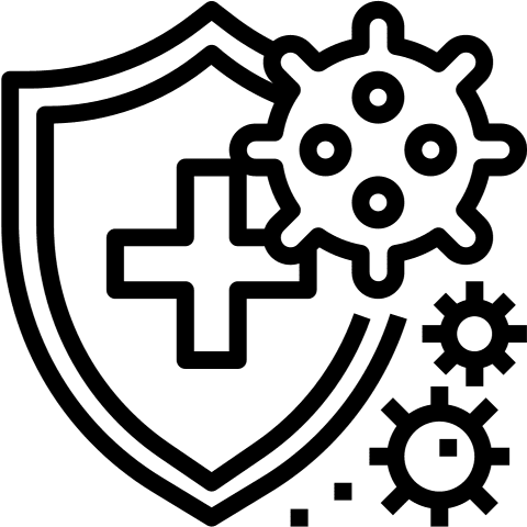Stress & Disease Tolerance Icon calcium symbol icon